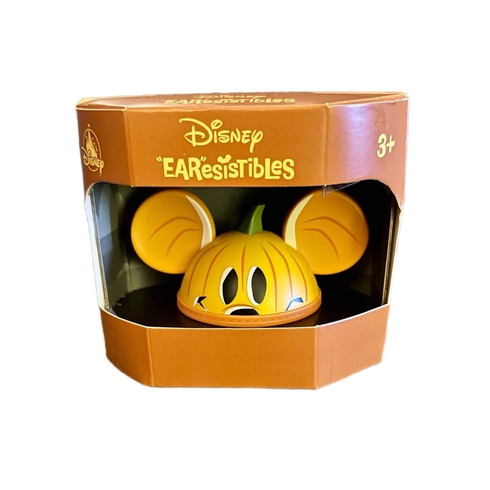 Disney Parks Exclusive Earesistibles Mickey Pumpkin Ear Hat Vinyl Figure - NIB